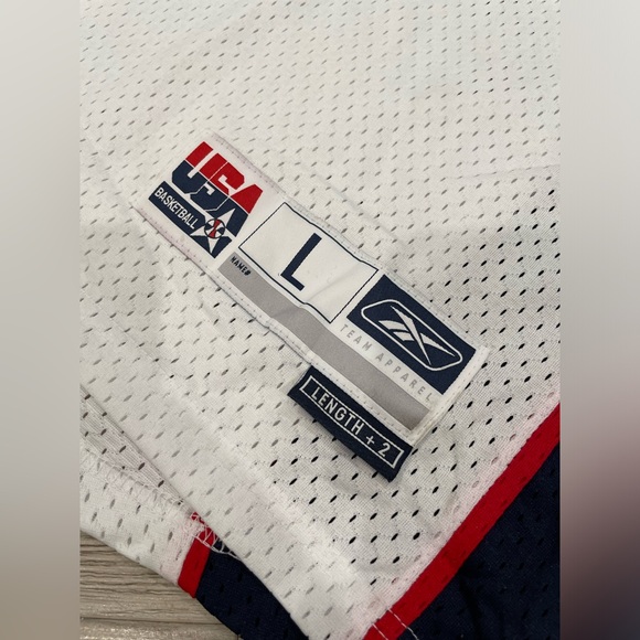 Vintage 2004 LeBron James #9 Team USA BASKETBALL OLYMPIC Jersey L - Picture 2 of 7